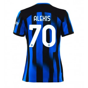 Lacne Ženy Futbalové dres Inter Milan Alexis Sanchez #70 2023-24 Krátky Rukáv - Domáci